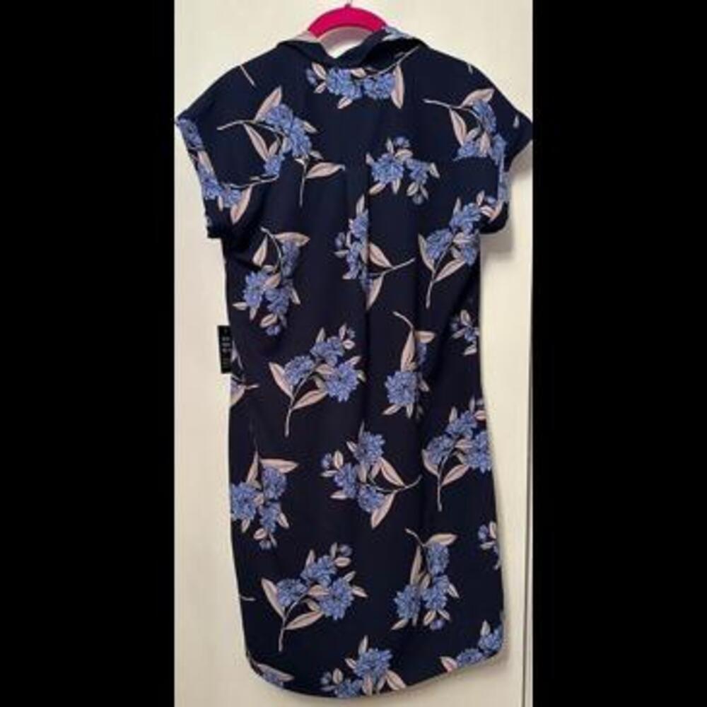 Fresh Blooms: Brand New Blue Floral Dress from Express with Tags